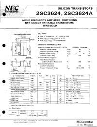 Datasheet 2SC3624 manufacturer NEC