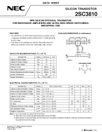 Datasheet 2SC3810 manufacturer NEC