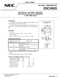 Datasheet 2SC4093 manufacturer NEC