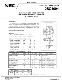 Datasheet 2SC4094 manufacturer NEC