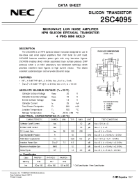 Datasheet 2SC4095 manufacturer NEC
