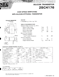 Datasheet 2SC4176 manufacturer NEC