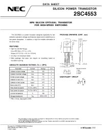 Datasheet 2SC4553 manufacturer NEC