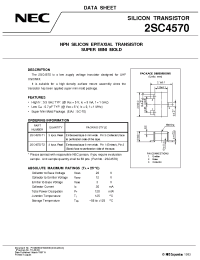 Datasheet 2SC4570 manufacturer NEC