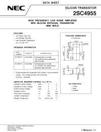 Datasheet 2SC4955 manufacturer NEC