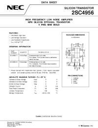 Datasheet 2SC4956-T2 manufacturer NEC