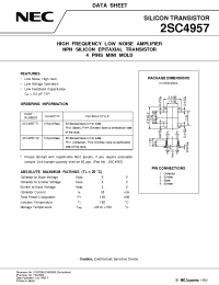 Datasheet 2SC4957 manufacturer NEC
