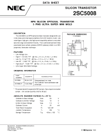 Datasheet 2SC5008 manufacturer NEC