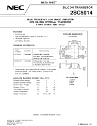 Datasheet 2SC5014 manufacturer NEC