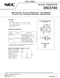 Datasheet 2SC5183-T1 manufacturer NEC