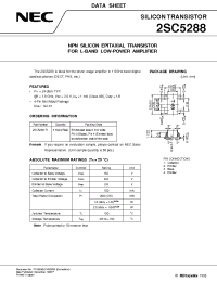 Datasheet 2SC5288 manufacturer NEC