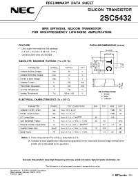 Datasheet 2SC5432 manufacturer NEC