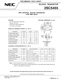 Datasheet 2SC5455 manufacturer NEC