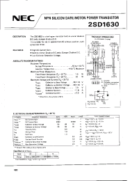 Datasheet 2SD1630 manufacturer NEC