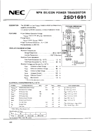 Datasheet 2SD1691 manufacturer NEC