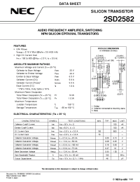 Datasheet 2SD2582 manufacturer NEC