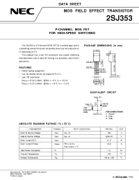 Datasheet 2SJ353 manufacturer NEC