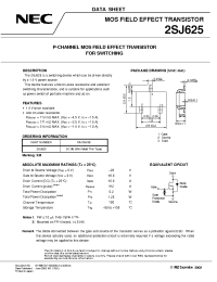 Datasheet 2SJ625 manufacturer NEC