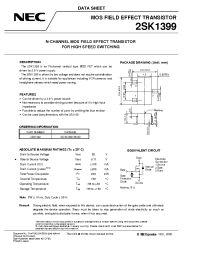Datasheet 2SK1399 manufacturer NEC