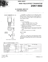 Datasheet 2SK1482 manufacturer NEC