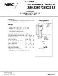Datasheet 2SK2368 manufacturer NEC