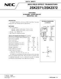 Datasheet 2SK2371 manufacturer NEC
