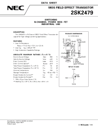 Datasheet 2SK2479 manufacturer NEC