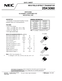 Datasheet 2SK3060 manufacturer NEC