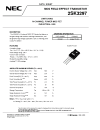 Datasheet 2SK3297 manufacturer NEC