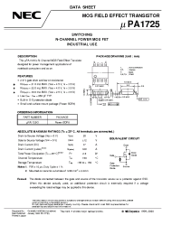 Datasheet 2SK3454 manufacturer NEC