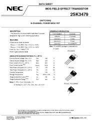 Datasheet 2SK3479-ZJ manufacturer NEC