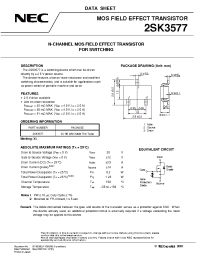 Datasheet 2SK3577 manufacturer NEC