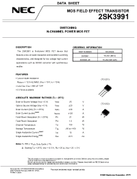 Datasheet 2SK3991 manufacturer NEC