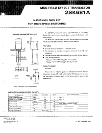 Datasheet 2SK681A manufacturer NEC