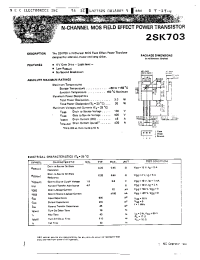 Datasheet 2SK703 manufacturer NEC
