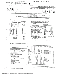 Datasheet 2SK819 manufacturer NEC