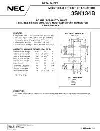 Datasheet 3SK134B manufacturer NEC