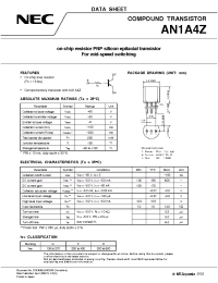 Datasheet AN1A4Z manufacturer NEC