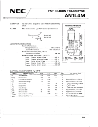 Datasheet AN1L4M manufacturer NEC
