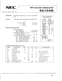 Datasheet BA1A4M manufacturer NEC