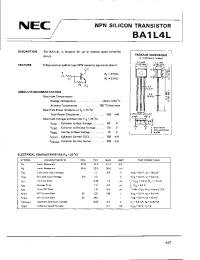 Datasheet BA1L4L manufacturer NEC