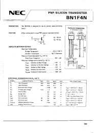 Datasheet BN1F4N manufacturer NEC