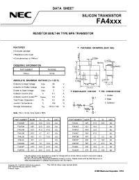 Datasheet FA4F4M manufacturer NEC