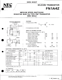 Datasheet FN1A4Z manufacturer NEC