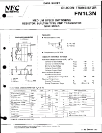Datasheet FN1L3N manufacturer NEC