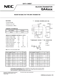 Datasheet GA4A4L manufacturer NEC