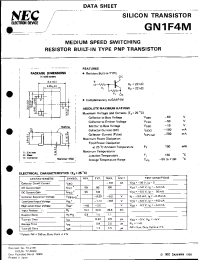 Datasheet GN1F4M manufacturer NEC