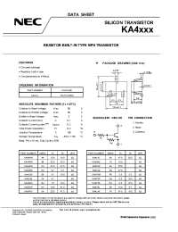 Datasheet KA4A3Q manufacturer NEC