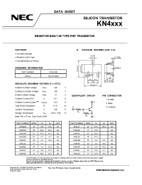 Datasheet KN4F3R manufacturer NEC