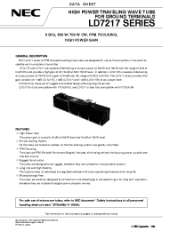 Datasheet LD7217S manufacturer NEC